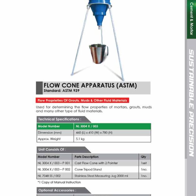 Flow Cone Apparatus (ASTM)