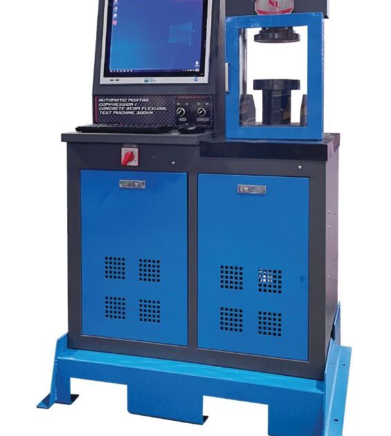 Automatic Mortar Compression / Concrete Beam Flexural Test Machine 300 kN