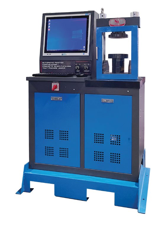 Automatic Mortar Compression / Concrete Beam Flexural Test Machine 300 kN