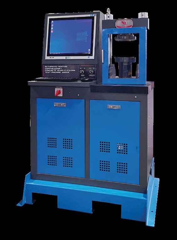 Automatic Mortar Compression / Concrete Beam Flexural Test Machine 300 kN