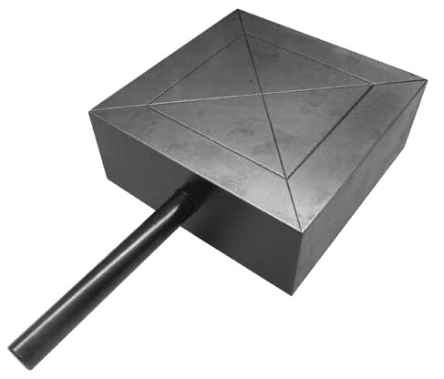 55 Hrc. 100 Mm Cube Lower Platen Piece