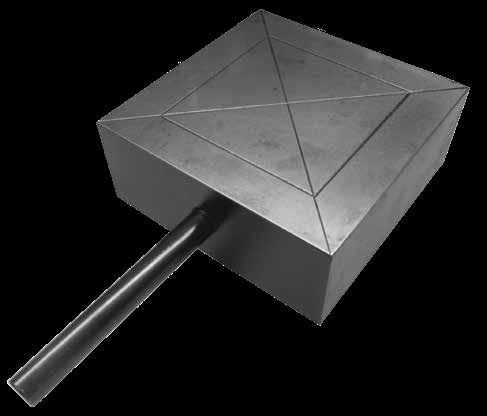 55 Hrc. 100 Mm Cube Lower Platen Piece