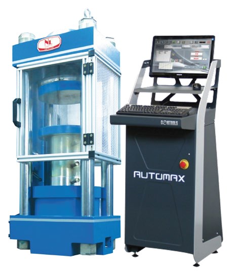 Fully Automatic Compression Machine c/w Controls Automax E-MODULUS Control Console 2000 kN