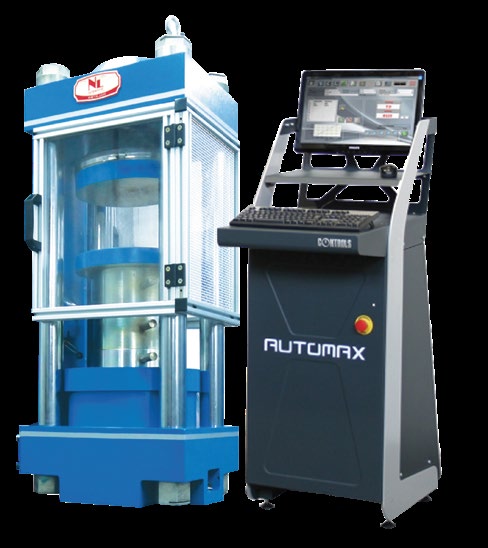 Fully Automatic Compression Machine c/w Controls Automax E-MODULUS Control Console 2000 kN