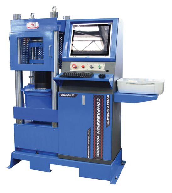 Computerized Compression Machine 3000 kN (FULLY Automatic) Touch Screen Display