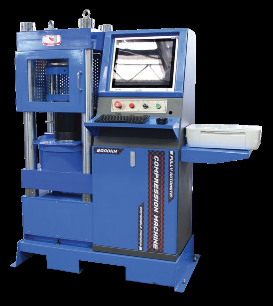 Computerized Compression Machine 3000 kN (FULLY Automatic) Touch Screen Display