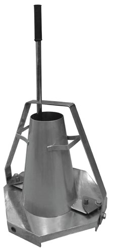 Portable Slump Cone Test Apparatus (STEEL Plated Base with Measuring Bridge)