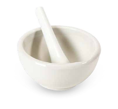 Mortar with Pestle Porcelain