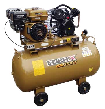 Unloading Belt Driven Air Compressor (PETROL Engine)