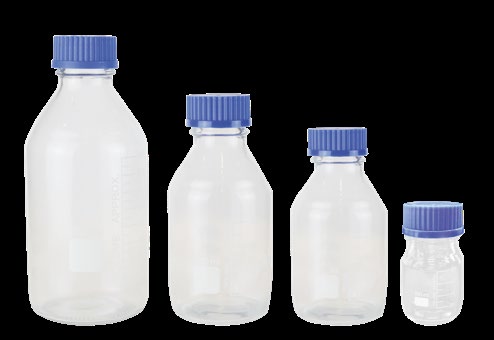 Laboratory Clear Glass Bottle with Wide Mouth Volume Approx.