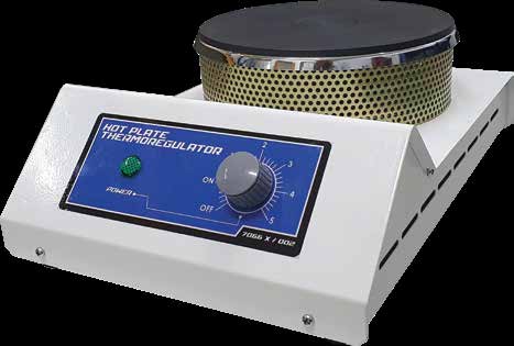 220 V, 6A, 50/60 Hz Hot Plate with Thermoregulator