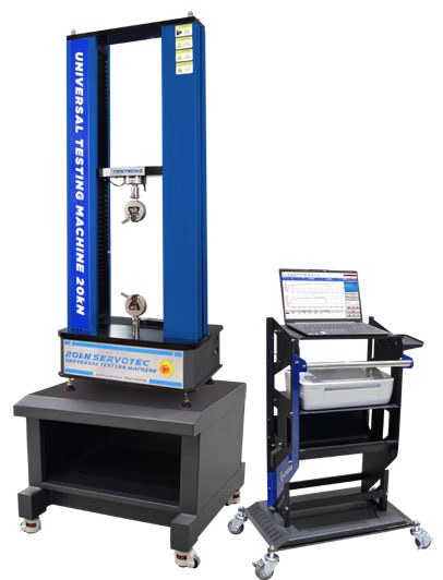Servotec Fully Automatic Universal Testing Machine 20kN (TWIN Column, Desk Top Version)
