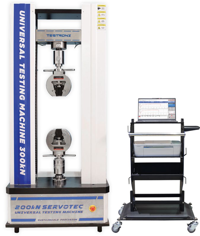 Servotec Fully Automatic Universal Testing Machine 200kN (TWIN Column)