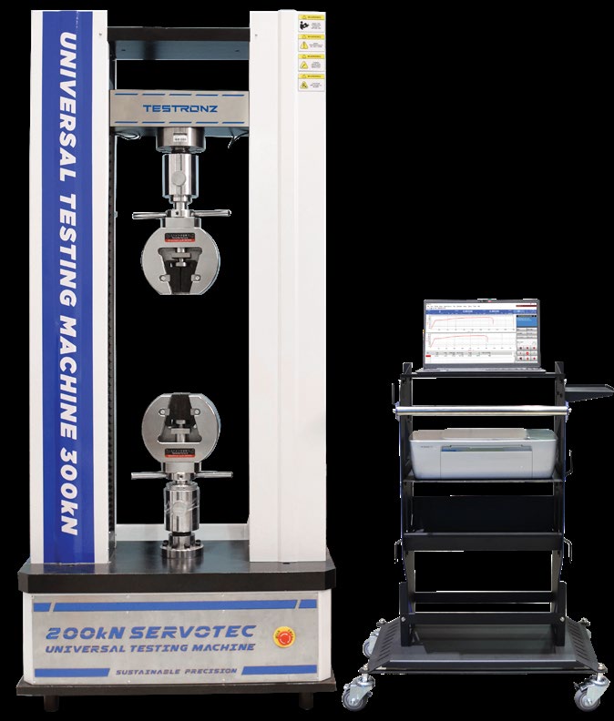 Servotec Fully Automatic Universal Testing Machine 200kN (TWIN Column)